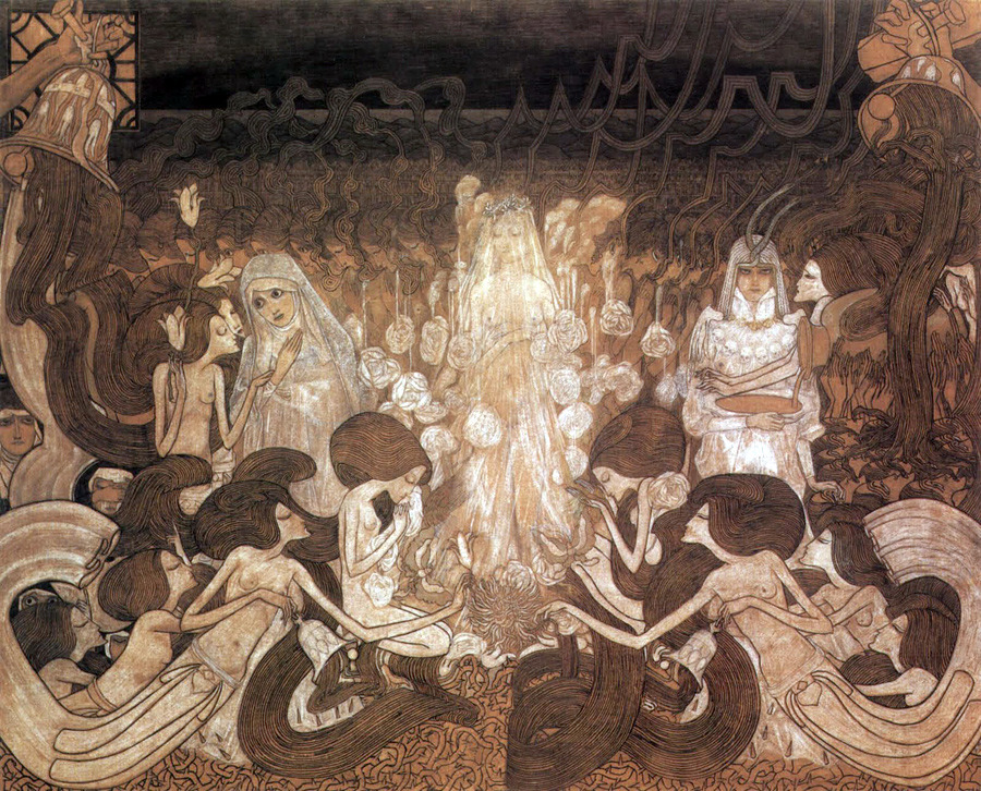 jan toorop the three brides ile ilgili görsel sonucu"